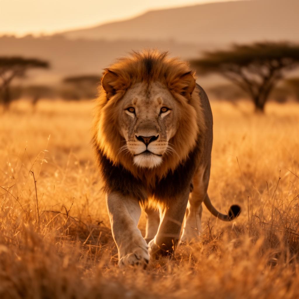 Lion - one of the Big Five seen on game drives in the reserve.